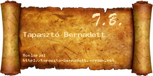 Tapasztó Bernadett névjegykártya